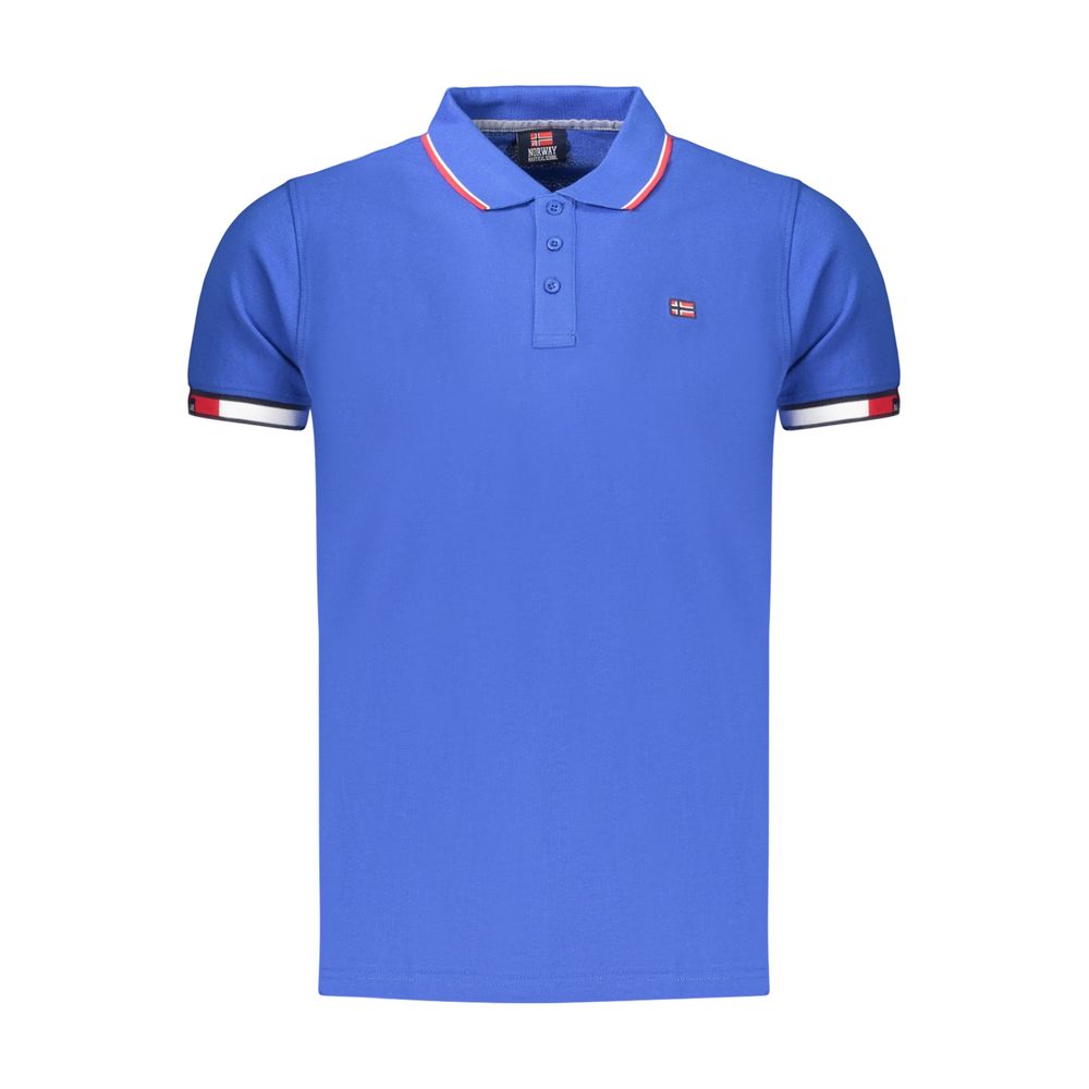 Norway 1963 Blue Cotton Polo Shirt